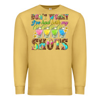 Antique Gold dont worry ive had both my shots Premium Sweatshirt - texasbilliewilder