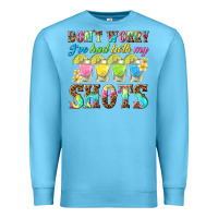 Ocean Blue dont worry ive had both my shots Premium Sweatshirt - texasbilliewilder