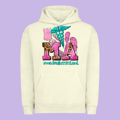 M A Medical Assistant Urban Hoodie Designed By Adodesignshop