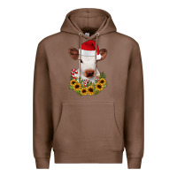 Chestnut calf sunflower christmas Premium Hoodie - JahusDesignShop