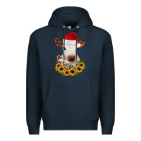 Navy calf sunflower christmas Premium Hoodie - JahusDesignShop