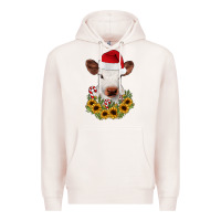 Calf Sunflower Christmas Premium Hoodie | Teevron