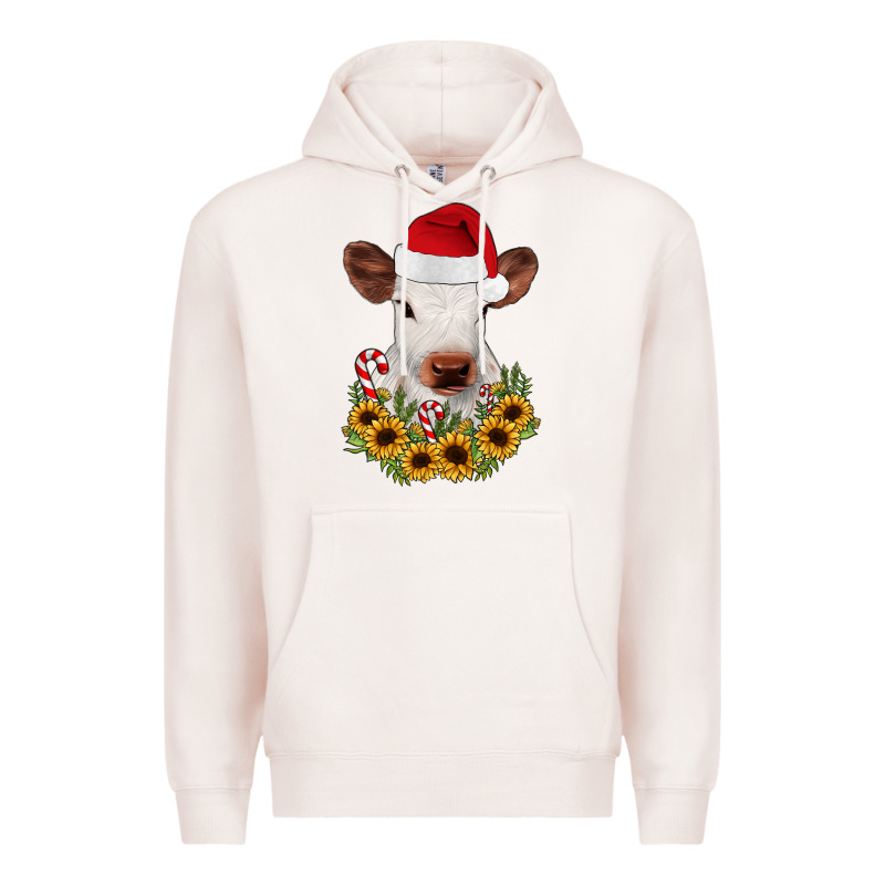 Calf Sunflower Christmas Premium Hoodie by JahusDesignShop | Teevron