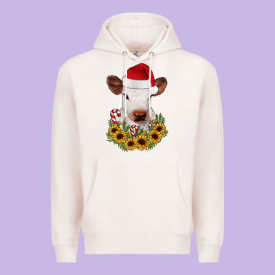 Calf Sunflower Christmas Premium Hoodie Designed By Jahusdesignshop