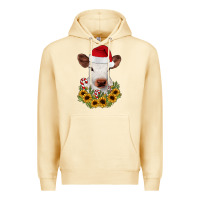 Pina Colada calf sunflower christmas Premium Hoodie - JahusDesignShop