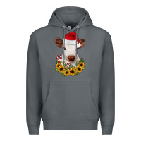 Rock calf sunflower christmas Premium Hoodie - JahusDesignShop