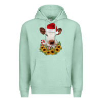 Seafoam calf sunflower christmas Premium Hoodie - JahusDesignShop