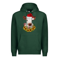 Sports Green calf sunflower christmas Premium Hoodie - JahusDesignShop