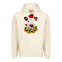 Tofu calf sunflower christmas Premium Hoodie - JahusDesignShop