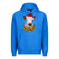 True Royal calf sunflower christmas Premium Hoodie - JahusDesignShop