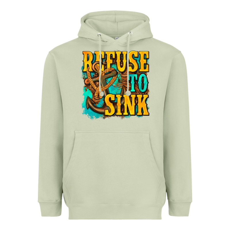Refuse To Sink Western Heavyweight Hoodie by texasbilliewilder | Teevron