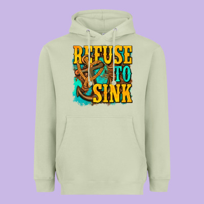 Refuse To Sink Western Heavyweight Hoodie Designed By Texasbilliewilder