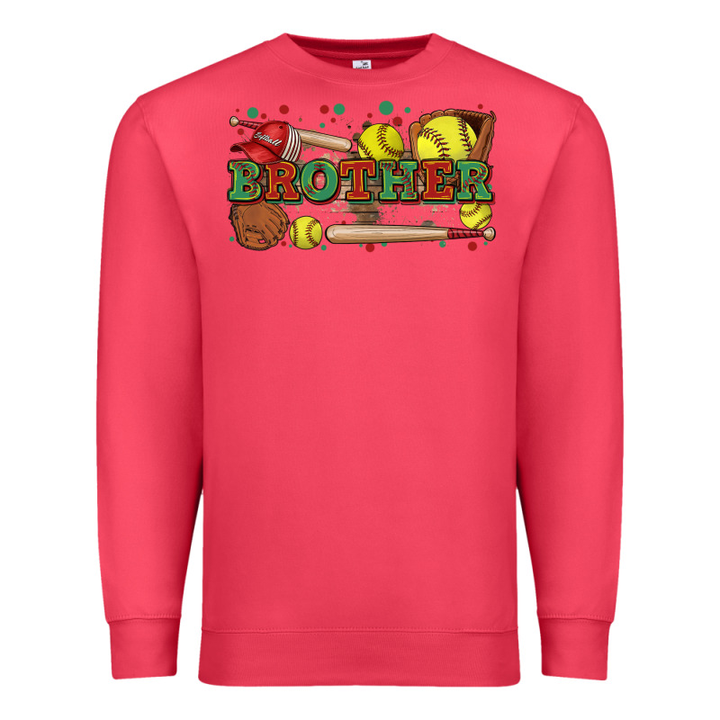 Brother Softball Premium Sweatshirt by Zillion Design Studio | Teevron
