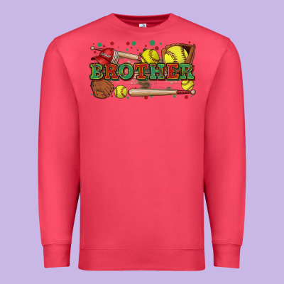 Brother Softball Premium Sweatshirt Designed By Zillion Design Studio