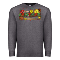 Charcoal Heather brother softball Premium Sweatshirt - Zillion Design Studio