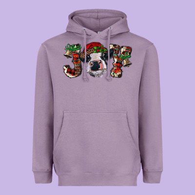 Heavyweight Hoodie Christmas Joy Heifer Cow