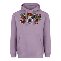 Lavender Christmas Joy Heifer Cow Heavyweight Hoodie - RanaPortraitStore