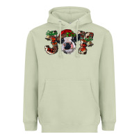 Matcha Christmas Joy Heifer Cow Heavyweight Hoodie - RanaPortraitStore