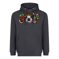 Smoke Christmas Joy Heifer Cow Heavyweight Hoodie - RanaPortraitStore