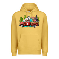 Antique Gold rca nurse truck with cactus Premium Hoodie - AdoDesignShop