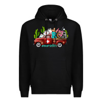 Black rca nurse truck with cactus Premium Hoodie - AdoDesignShop