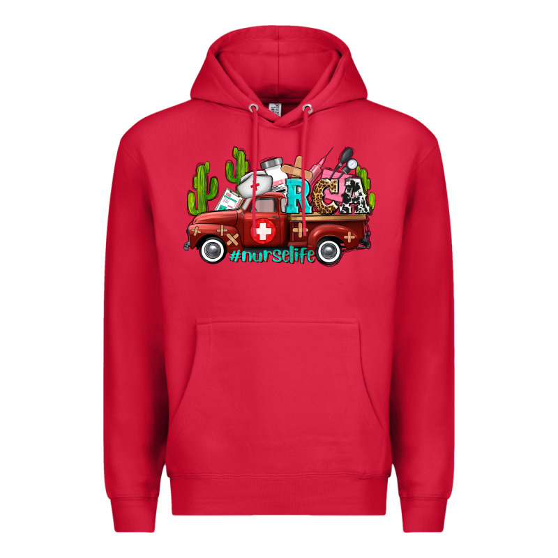 Rca Nurse Truck With Cactus Premium Hoodie by AdoDesignShop | Teevron