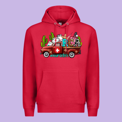 Rca Nurse Truck With Cactus Premium Hoodie Designed By Adodesignshop