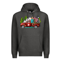Charcoal Heather rca nurse truck with cactus Premium Hoodie - AdoDesignShop