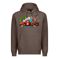 Coffee rca nurse truck with cactus Premium Hoodie - AdoDesignShop