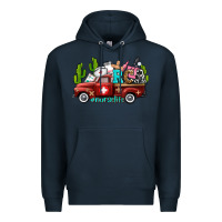 Navy rca nurse truck with cactus Premium Hoodie - AdoDesignShop