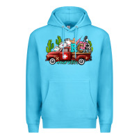 Ocean Blue rca nurse truck with cactus Premium Hoodie - AdoDesignShop