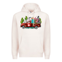 Pale Pink rca nurse truck with cactus Premium Hoodie - AdoDesignShop