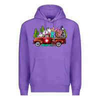 Purple rca nurse truck with cactus Premium Hoodie - AdoDesignShop