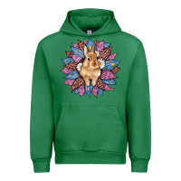 Emerald easter leopard bunny sunflower Urban Hoodie - Artiststas