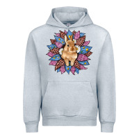 Heather Grey easter leopard bunny sunflower Urban Hoodie - Artiststas
