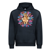 Navy easter leopard bunny sunflower Urban Hoodie - Artiststas