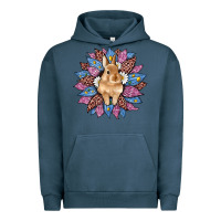Pigment Midnight Navy easter leopard bunny sunflower Urban Hoodie - Artiststas