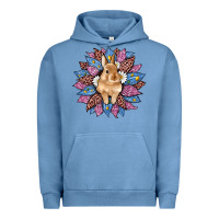 Pigment Pebble Blue easter leopard bunny sunflower Urban Hoodie - Artiststas