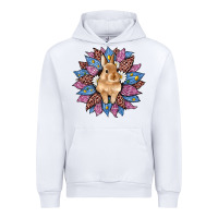 White easter leopard bunny sunflower Urban Hoodie - Artiststas