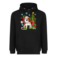 Black Christmas unicorn Heavyweight Hoodie - Zillion Design Studio