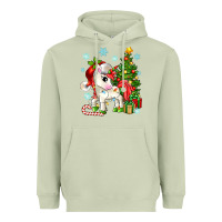 Matcha Christmas unicorn Heavyweight Hoodie - Zillion Design Studio