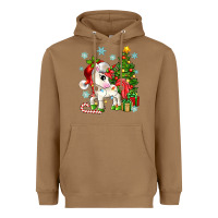 Toasted Coconut Christmas unicorn Heavyweight Hoodie - Zillion Design Studio