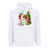 White Christmas unicorn Heavyweight Hoodie - Zillion Design Studio