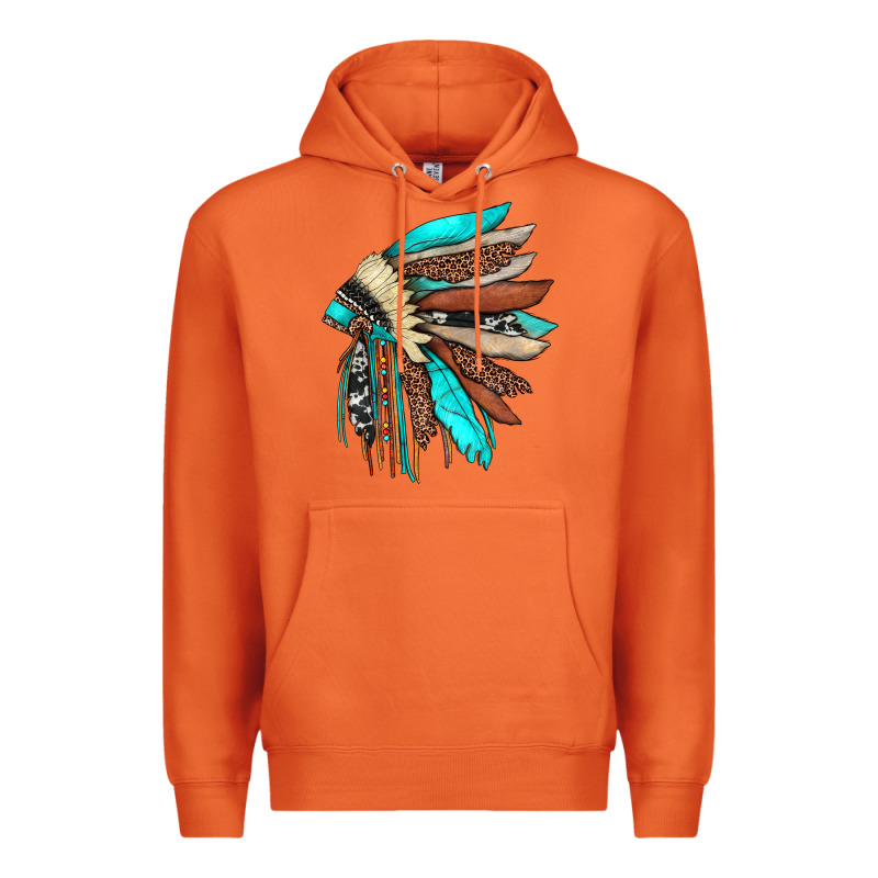 Indian Headdress Premium Hoodie by JahusDesignShop | Teevron