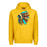 Lemon indian headdress Premium Hoodie - JahusDesignShop