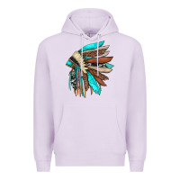 Lilac indian headdress Premium Hoodie - JahusDesignShop