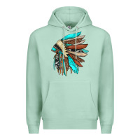 Seafoam indian headdress Premium Hoodie - JahusDesignShop