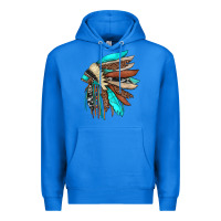 True Royal indian headdress Premium Hoodie - JahusDesignShop