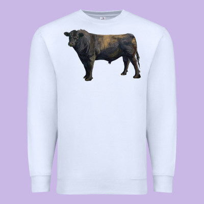 Black Angus Bull Premium Sweatshirt Designed By Ranaportraitstore