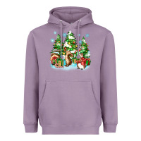 Lavender christmas rabbits Heavyweight Hoodie - Zillion Design Studio